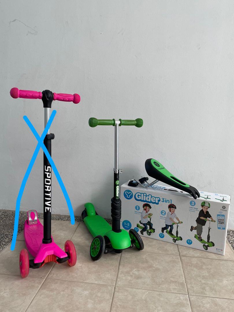 Yvolution Glider 3in1 Kids scooter, Sports Equipment, Sports & Games