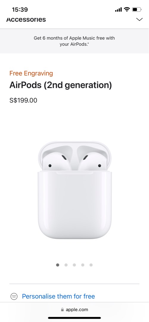 100 real AirPods Gen2, Audio, Earphones on Carousell