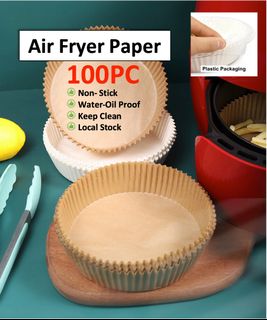 Air Fryer Disposable Paper Liner, Non-stick Parchment Paper For Frying,  Baking, Cooking, Roasting And Microwave, Oil-proof, Tray Non-stick Silicone  Oil Paper Square, Insulation Paper Pad Oil Absorbing Paper Baking Oven  Barbecue Oil