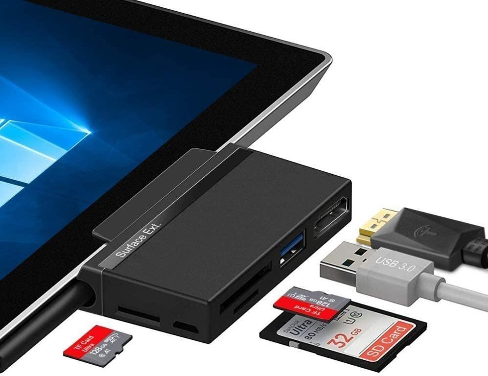 [1026] Surfacekit Docking Station for Surface Go, HDMI Adapter and SD ...
