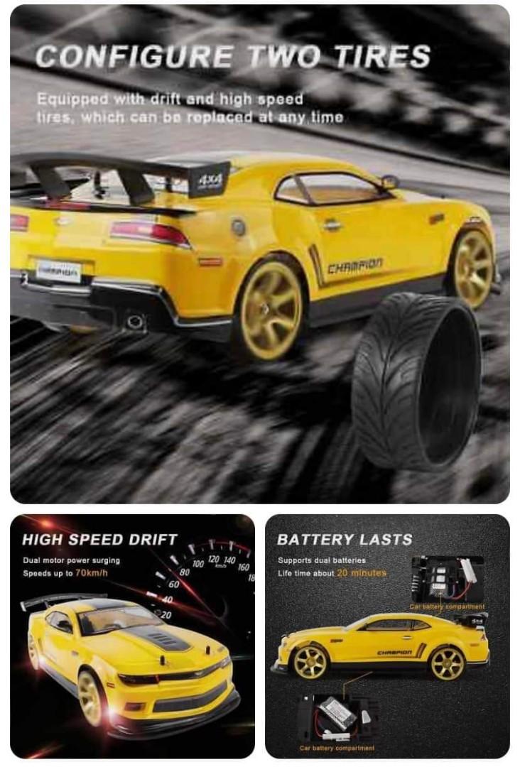 110 AWD Remote Controlled Drift Car 70km/h, Hobbies & Toys, Toys