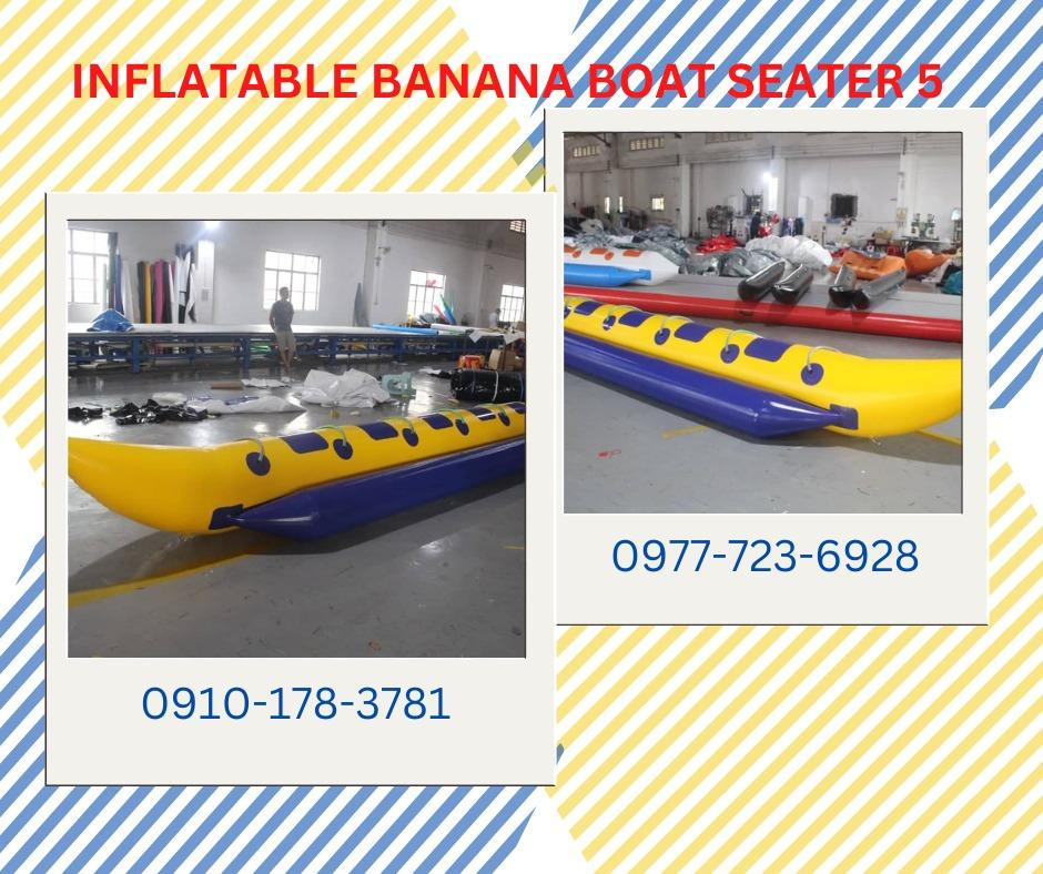 5 Seater Inflatable Banana Boat Water Sport Equipment, Sports Equipment