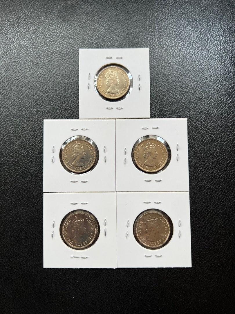 英女皇75年銀色伍毫）香港硬幣1975年英女王五毫UNC全新品相Government of Hong Kong 1975 $0.5 Queen  Elizabeth II, 興趣及遊戲, 收藏品及紀念品, 錢幣- Carousell