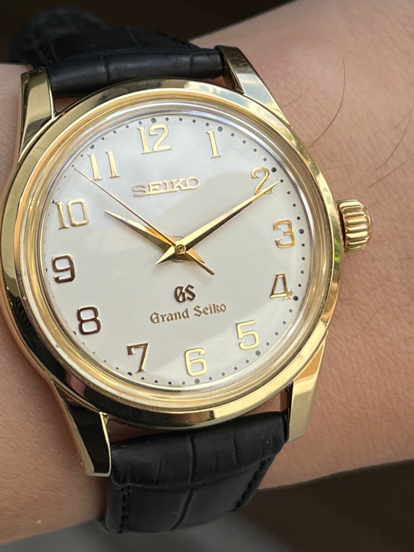 罕有超美品18k 黃金GRAND SEIKO SBGW014 Fullset, 名牌, 手錶- Carousell
