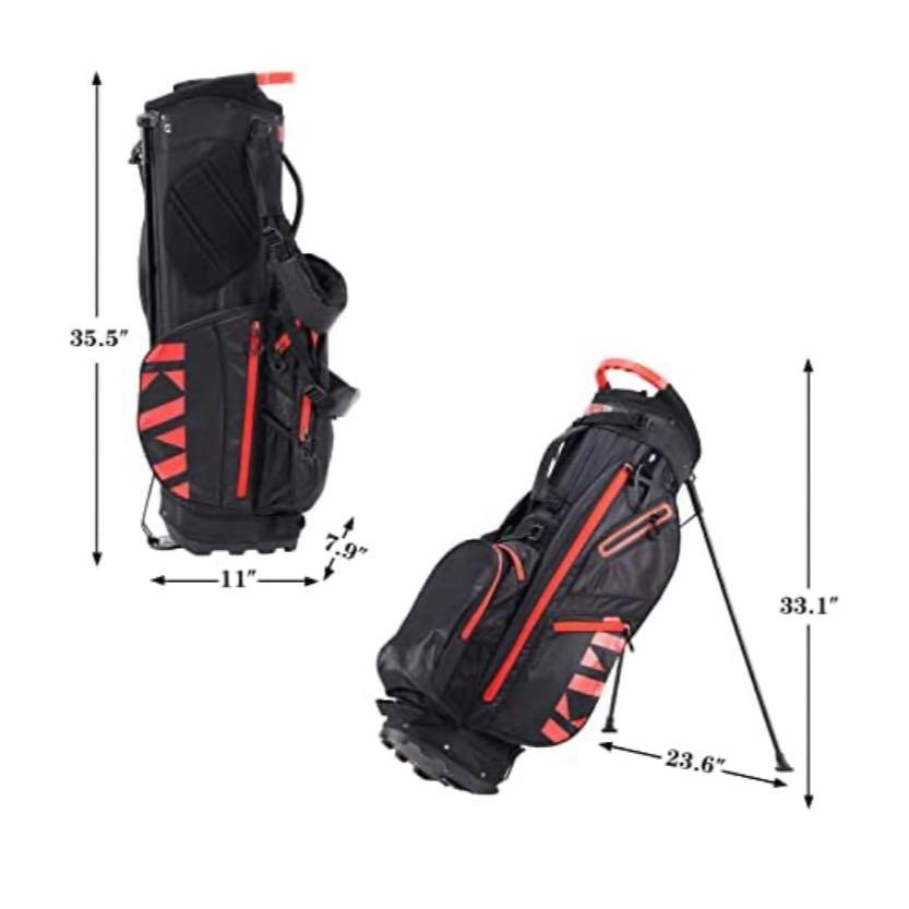  KVV Lightweight Golf Stand Bag with 7 Way Full-Length