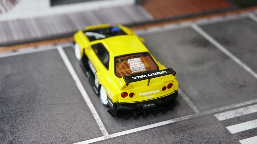 [現貨] Stance Hunters 1/64 Skyline GT-R R34 LB改裝版 Super Silhouette ER34 ...