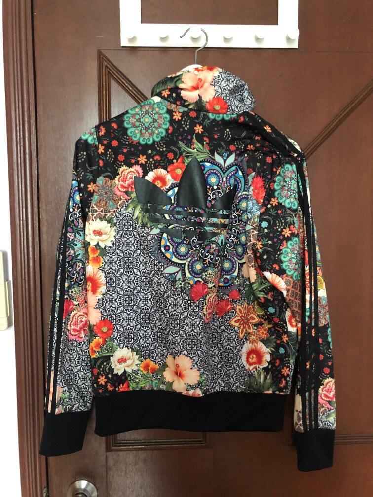 Adidas Jardim Agharta Floral Jacket Women s Fashion Coats