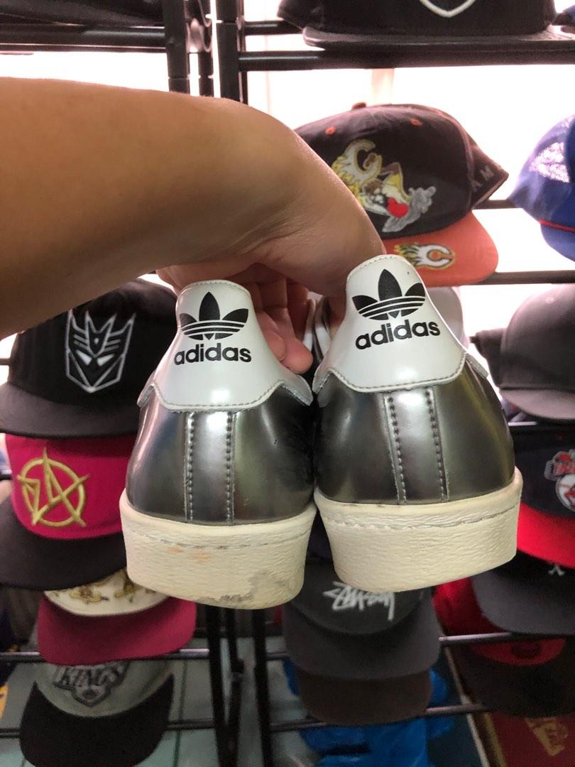 adidas gazelle silver green womens Prada X ADIDAS Brushed Calfskin Logo Mens Superstar Sneakers 8.5 Silver  White 1035315 – FASHIONPHILE main image 1