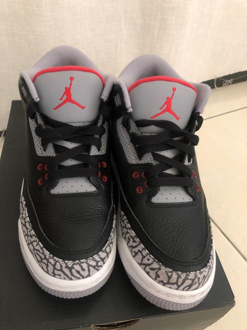 Air jordan 3 retro og bg 24cm, 她的時尚, 鞋, 運動鞋在旋轉拍賣