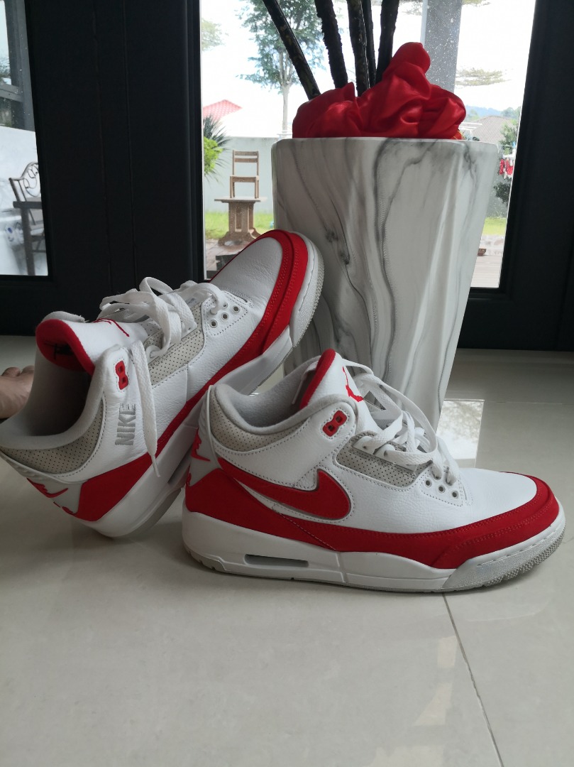 jordan retro 3 white red