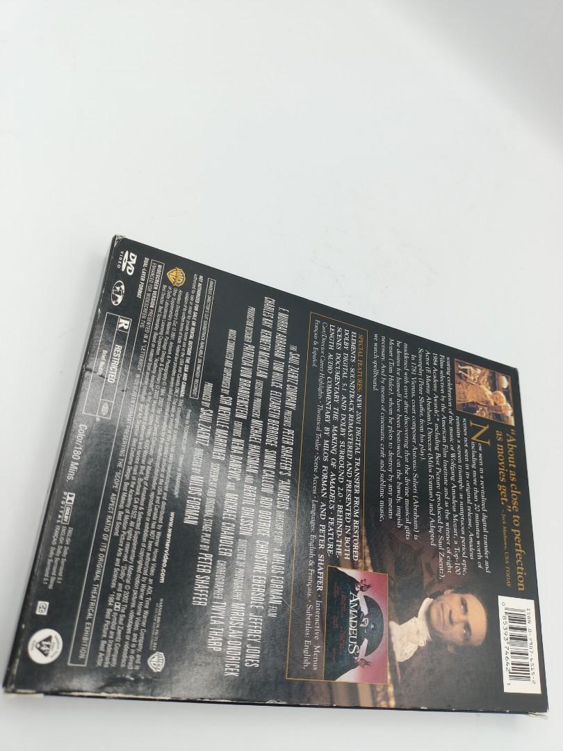 AMADEUS Director's cut / Warner Bros Ent/ US MADE Used Dvd, Hobbies ...