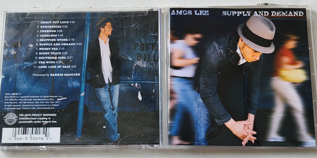 Amos Lee ~ Supply & Demand ( US PRESS ) CD, Hobbies & Toys, Music & Media,  CDs & DVDs on Carousell