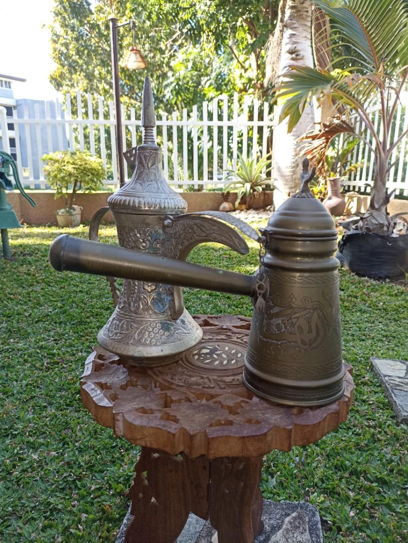 Antique Turkish Coffee Pots (Category: Coffee & Tea Tableware) located in Davao. Submitted by papa1919 (Listing ID 1188000303, Image 3). Description: Price is per piece. Rare & collectible. Only P3,800 only if bought as pair. 0.80 and 0.65kg in weight..