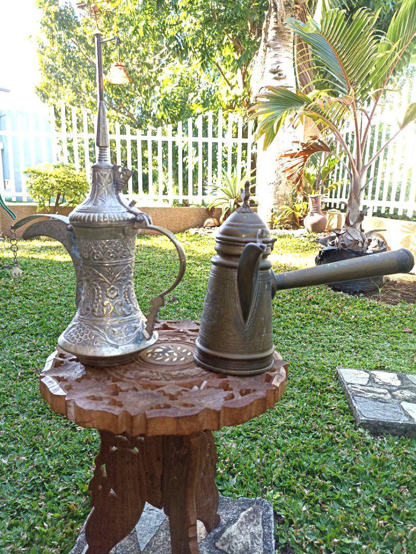 Antique Turkish Coffee Pots (Category: Coffee & Tea Tableware) located in Davao. Submitted by papa1919 (Listing ID 1188000303, Image 1). Description: Price is per piece. Rare & collectible. Only P3,800 only if bought as pair. 0.80 and 0.65kg in weight..