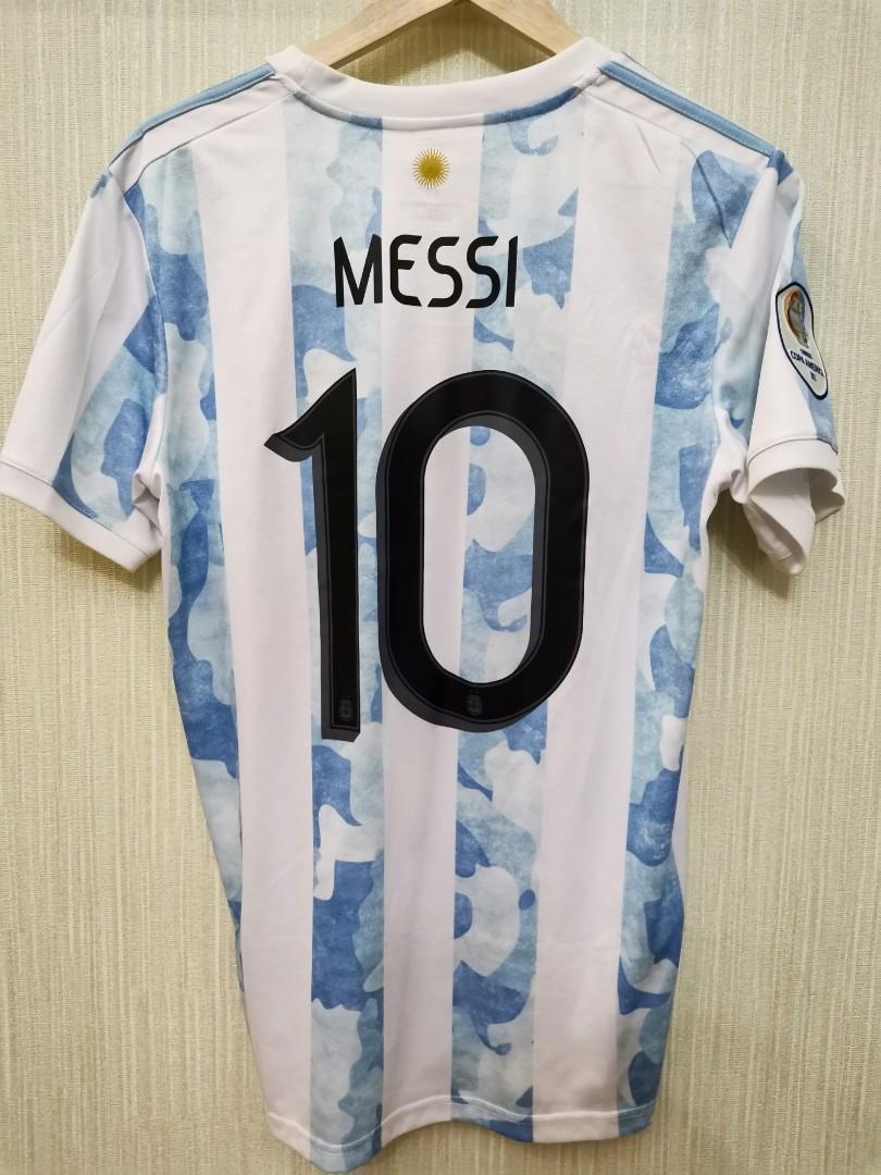 Argentina Messi jersey 2021 Copa America, Men's Fashion, Activewear on