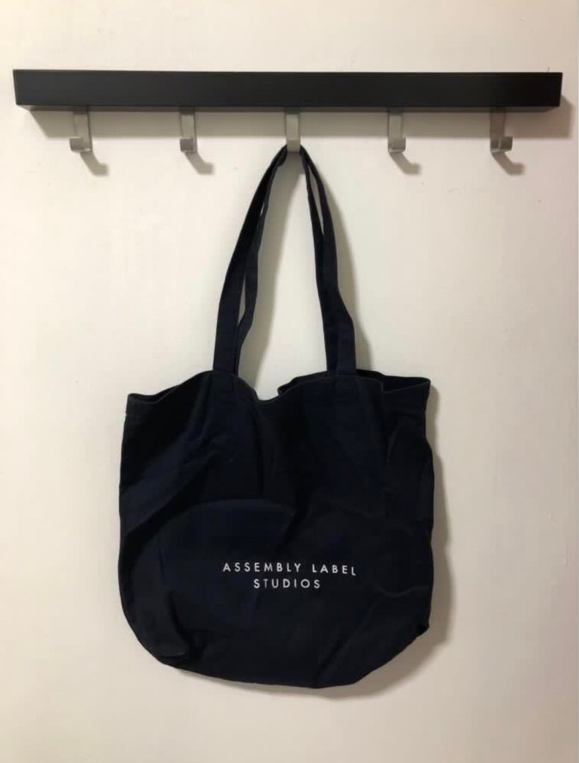 Assembly label studio tote bag