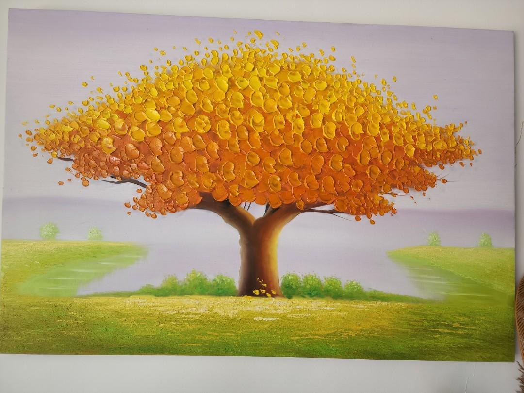 Auspicious tree, Hobbies & Toys, Art & Prints on Carousell