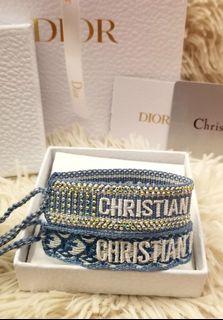 Auth Diorrissimo Blue with Crystals 2022 Friendshjp Bracelets