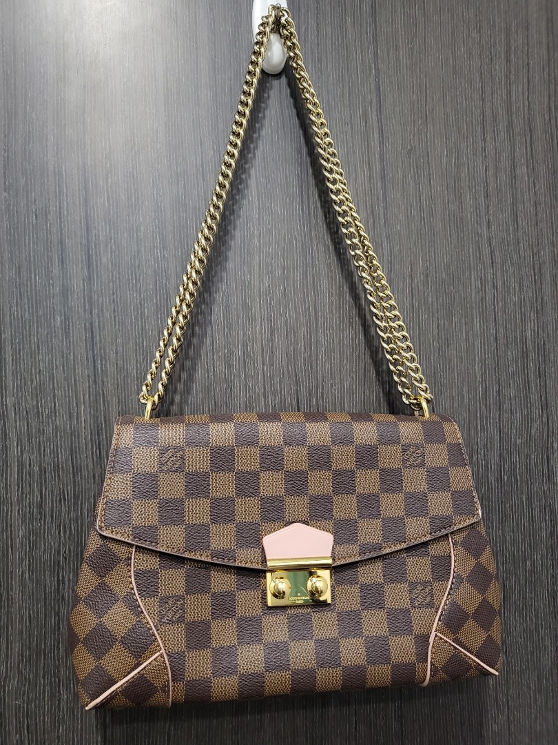Louis Vuitton Replica N41597 Damier Ebene Canvas Caissa Clutch Bags Cherry  - AAAReplica