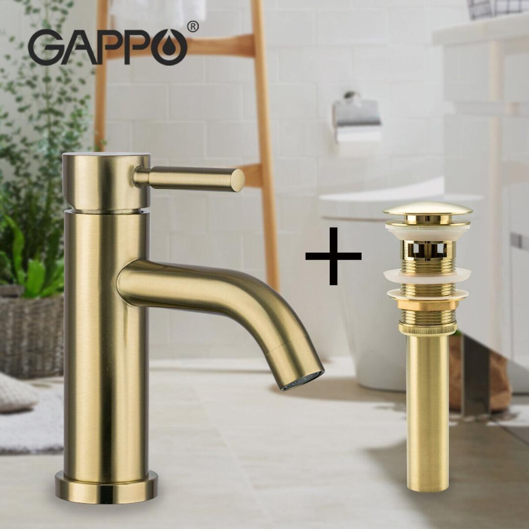 [B2147] Gappo Bathroom Sink Faucet with Pop Up Drain Single Lever Basin
