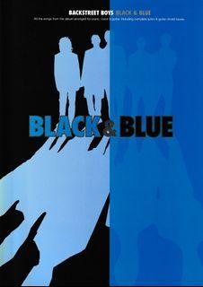 BACKSTREET BOYS - BLACK & BLUE - Songbook for Piano, Voice & Guitar. FREE SHIPPING.