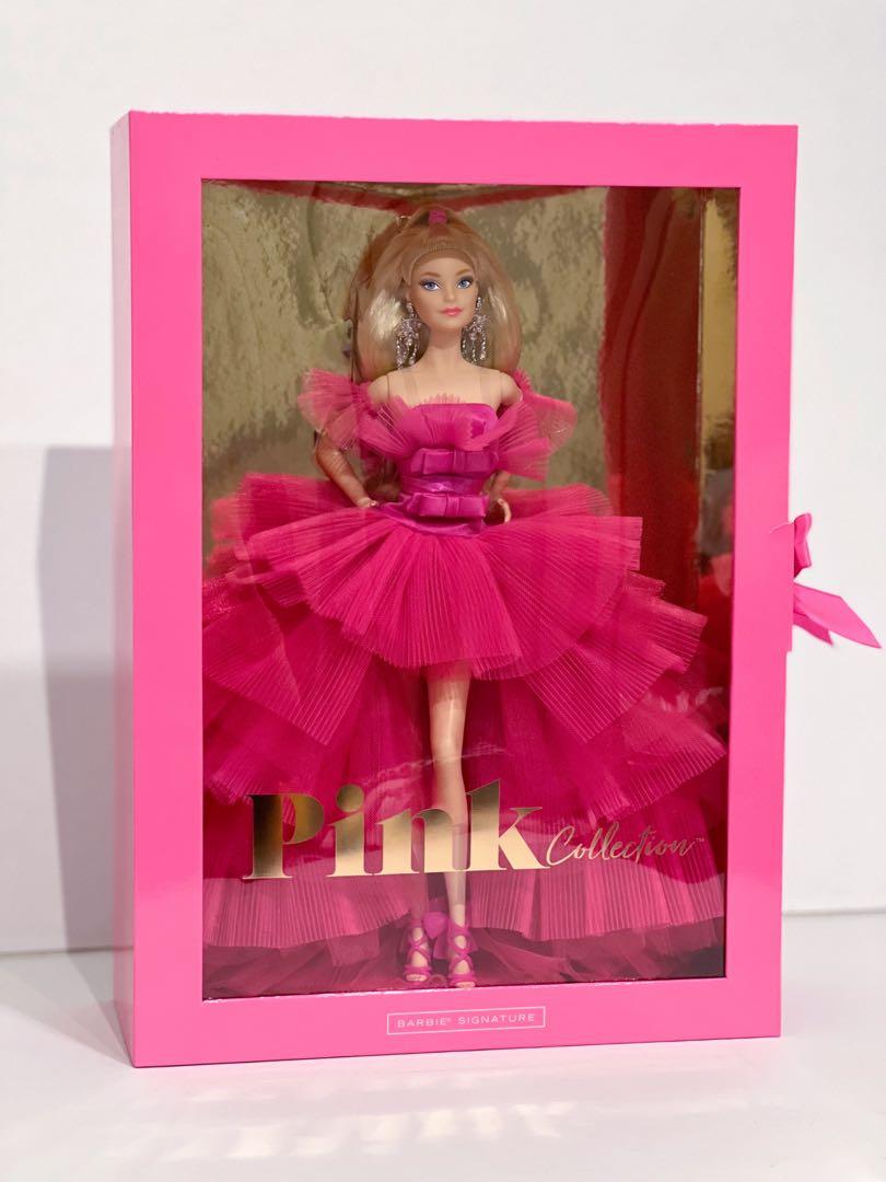 Barbie Signature Pink Collection Doll, Silkstone Barbie Doll in Tulle Gown  