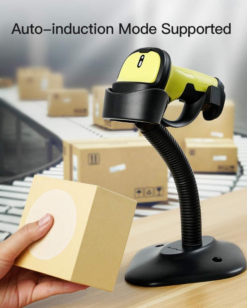 Barcode Scanner, Inateck Wireless Scanner, 2600mAh Battery, 35M Range ...