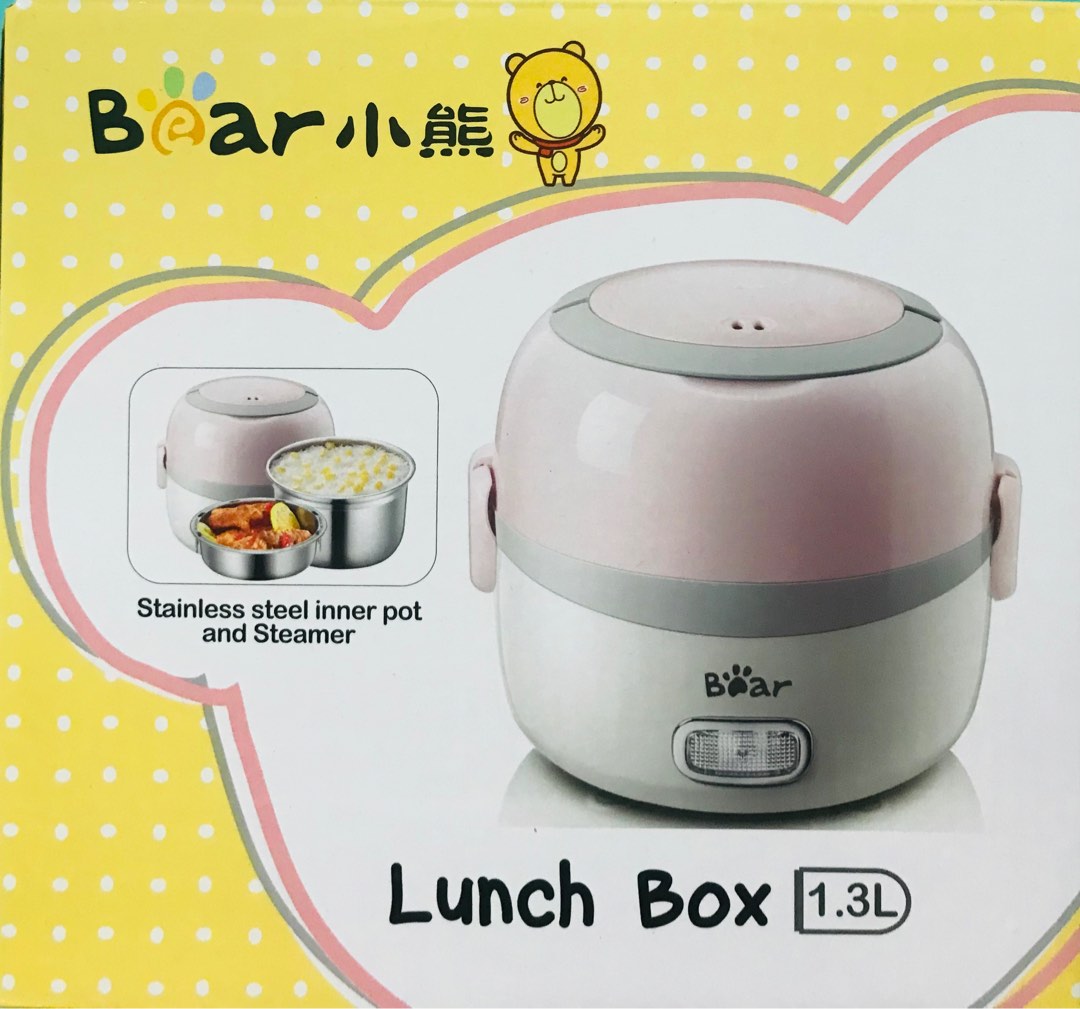 Bear Electric Lunch Box, Stainless Steel Rice Cooker (DFHB13E5), TV