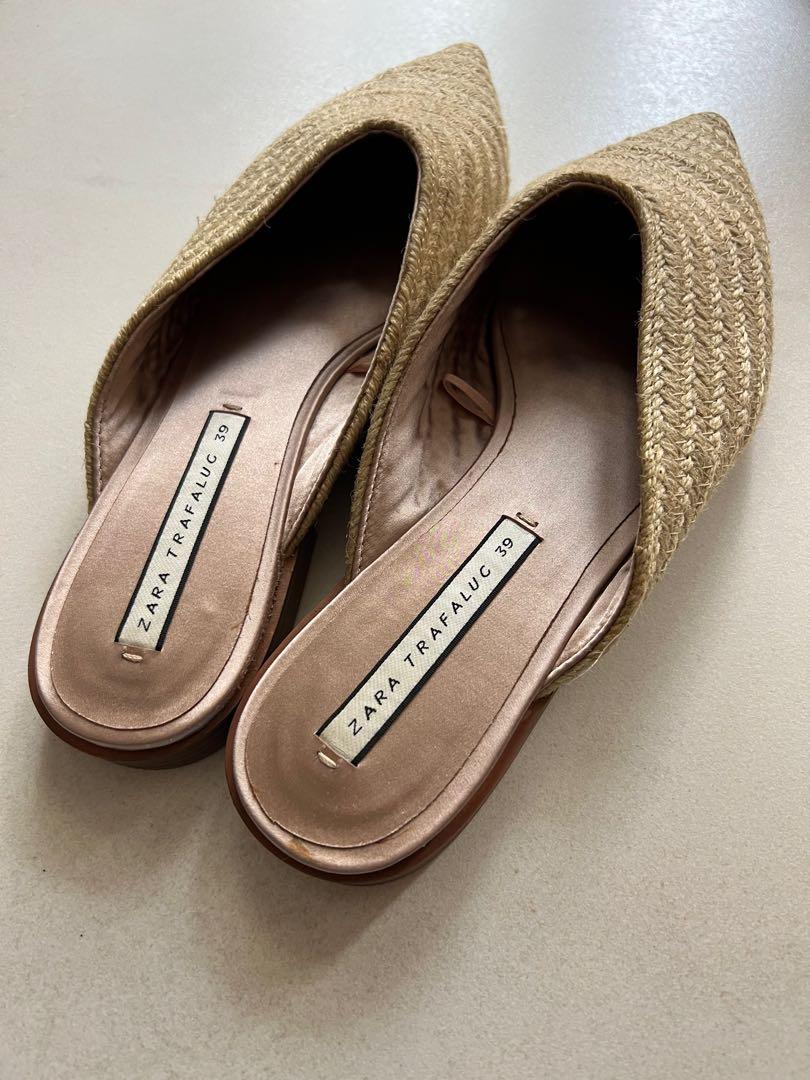 Zara hotsell straw mules