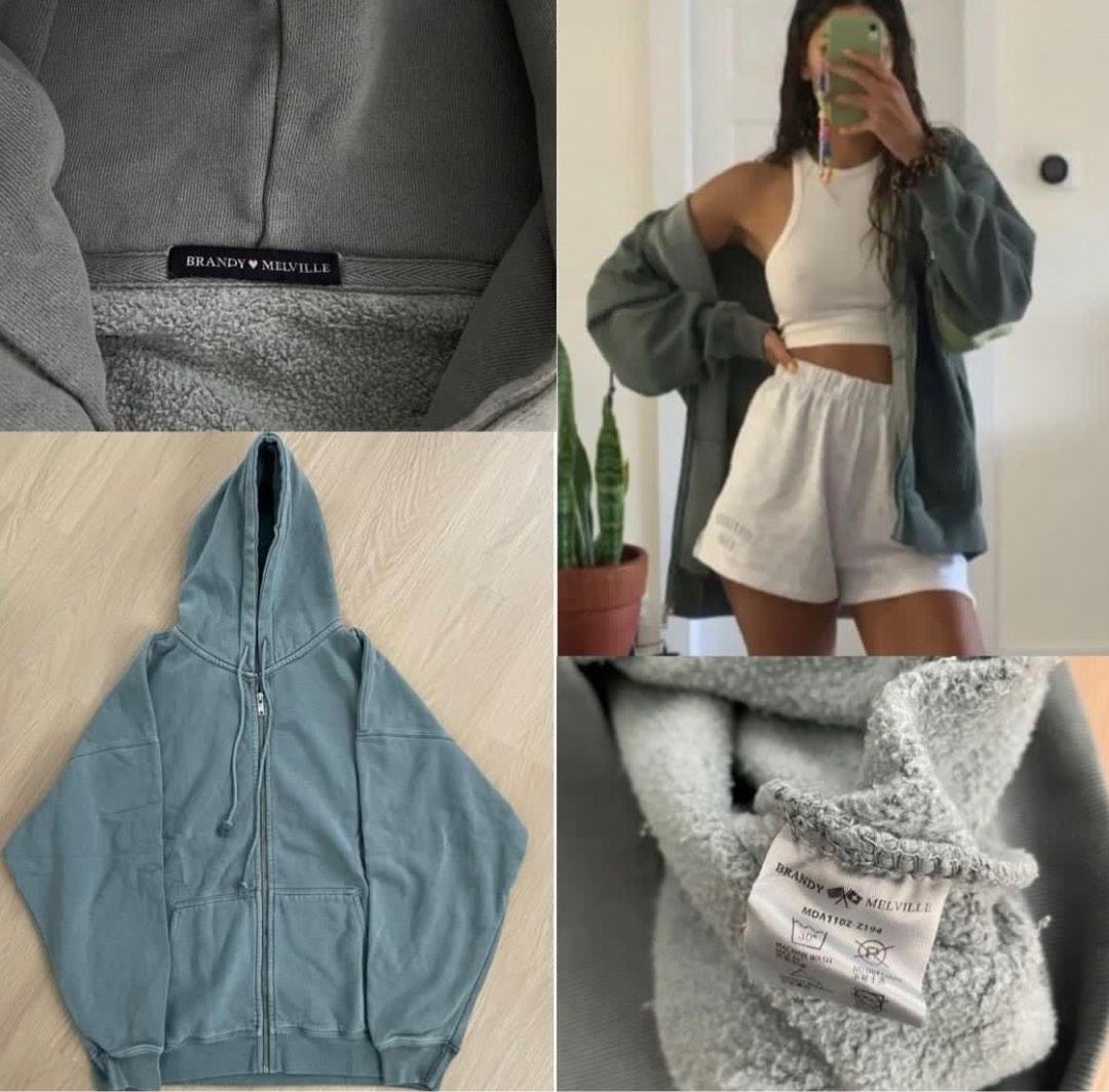 Brandy Melville Christy Hoodie (matcha green) (AUTHENTIC), Women's
