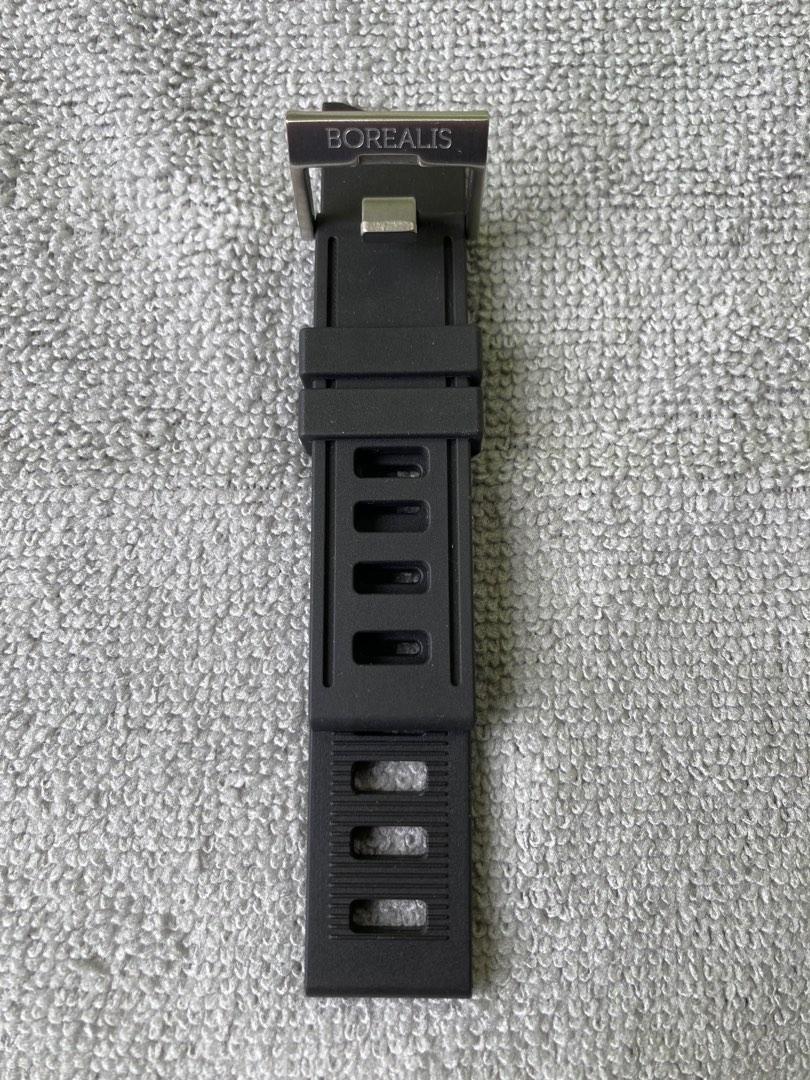 Borealis Vulcanized Rubber Strap 22mm Black Carousell