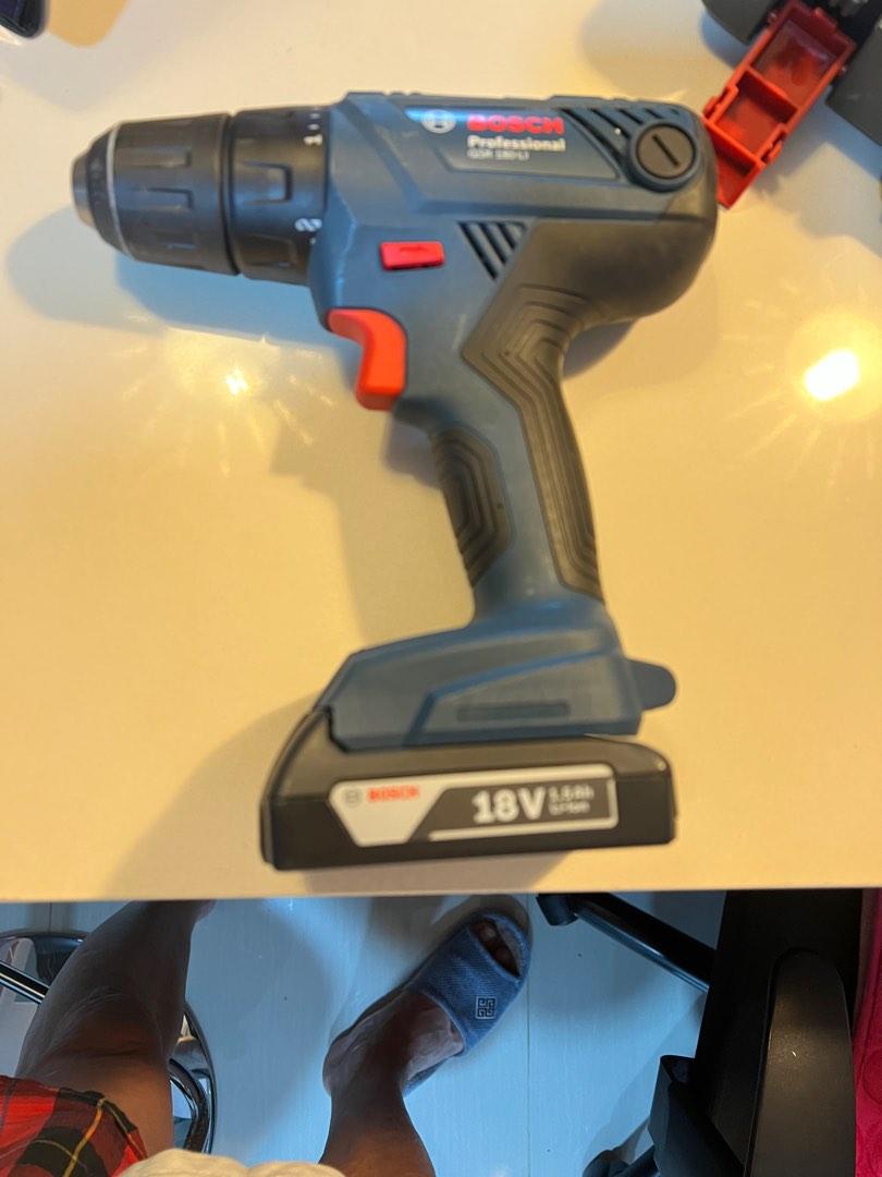 Bosch 18V cordless drill and cordless sander, Furniture & Home Living