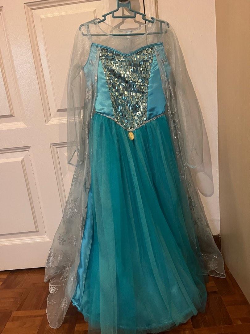 Brand new Disney shop Deluxe Elsa frozen dress costume 7 8 years Halloween