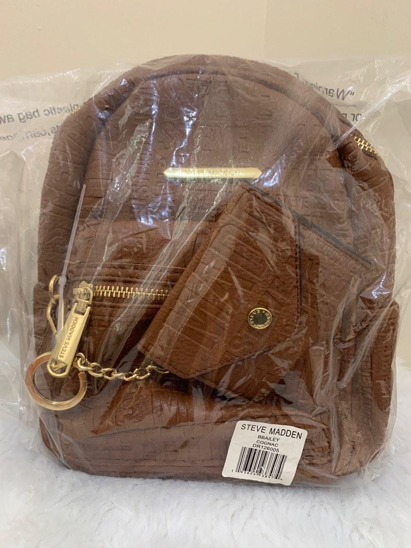 Steve madden store cognac backpack