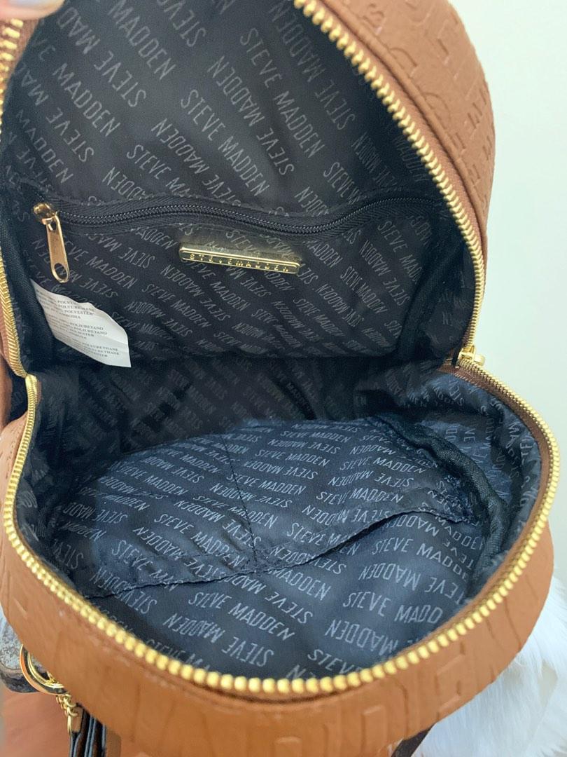 Steve madden cognac top backpack