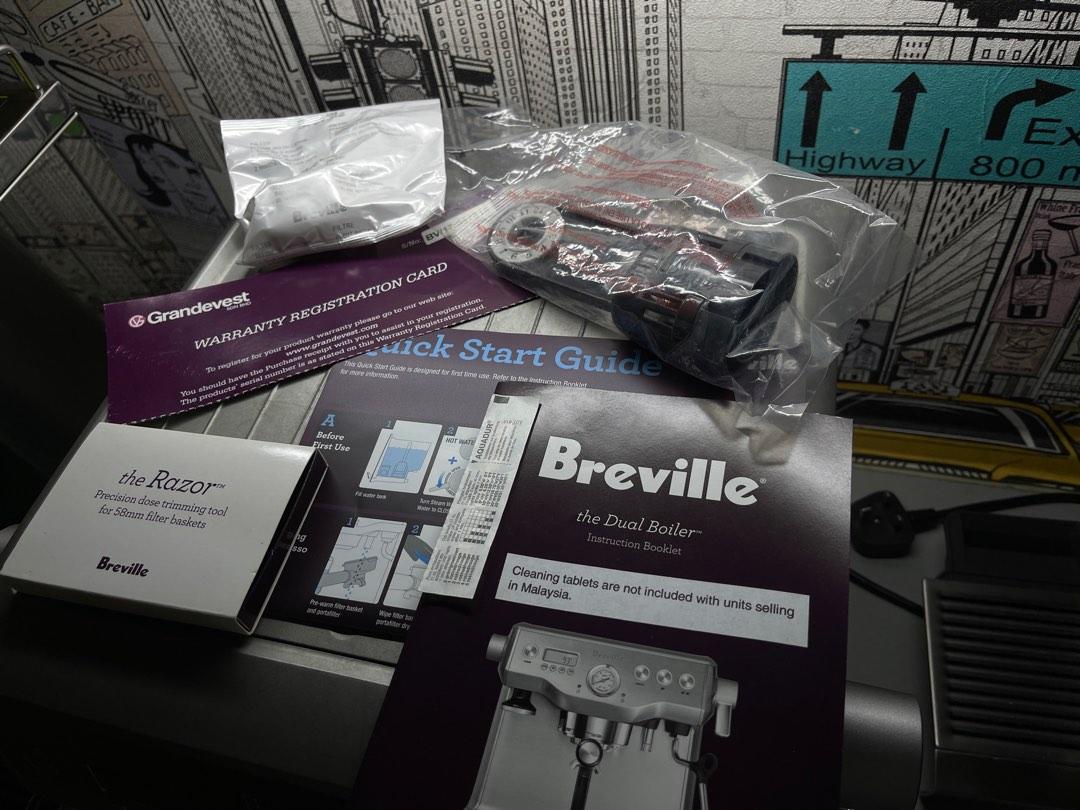 Breville BES920 Dual Boilers Espresso Machine, TV & Home Appliances