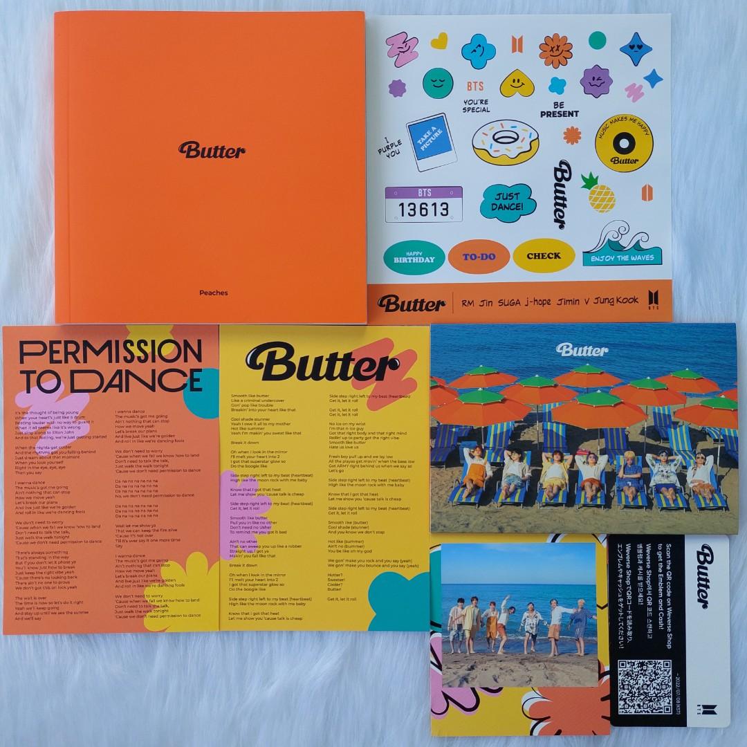 BTS Butter [Peaches Version] Album, Hobbies & Toys, Music & Media