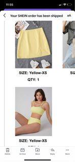 Bundle❗️Shein Pastel Yellow Beach Outfit