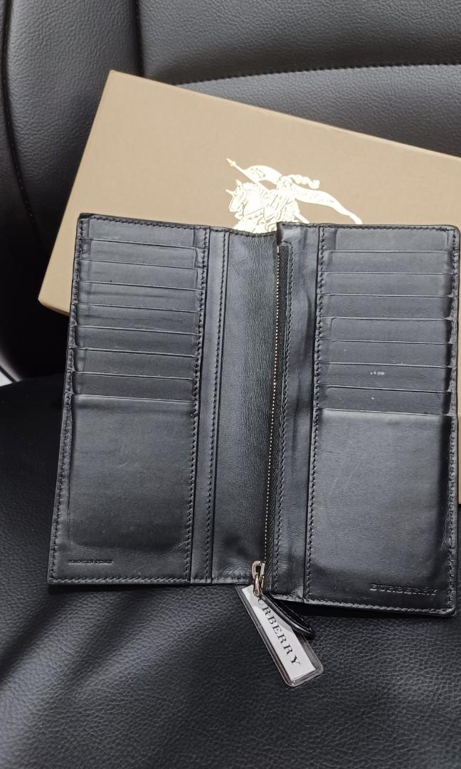 Burberry Men Long wallets 100 original