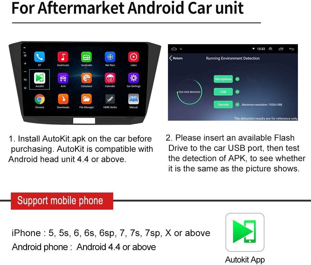 (Autokit) Carlinkit Wireless CarPlay Dongle for Aftermarket Android Head  Unit