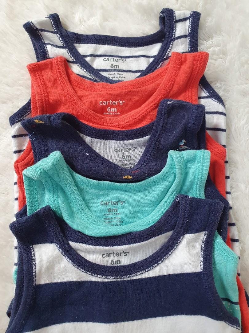Carter tank onesies, Babies & Kids, Babies & Kids Fashion on Carousell