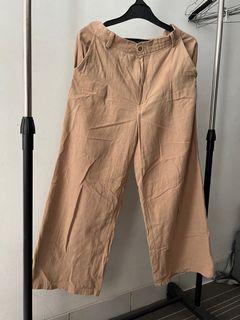 Celana Kulot linen coklat