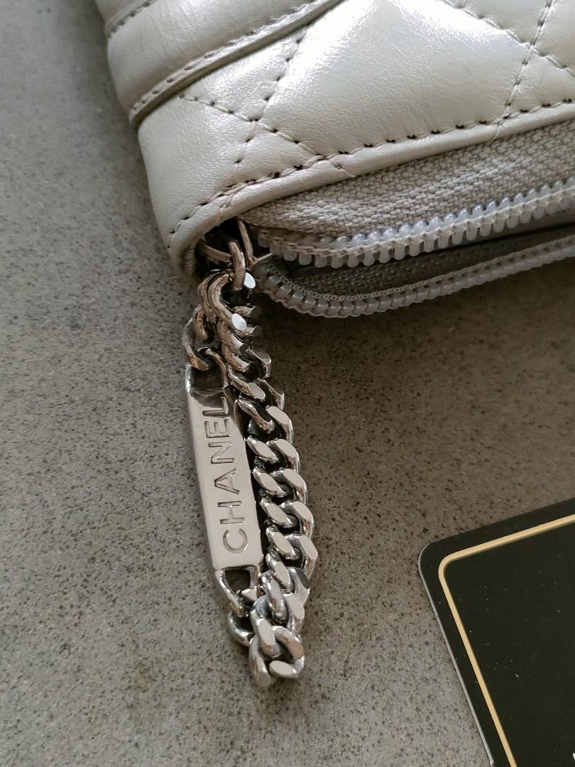Chanel Cambon Line Silver Lambskin Wallet, Luxury, Bags & Wallets on ...
