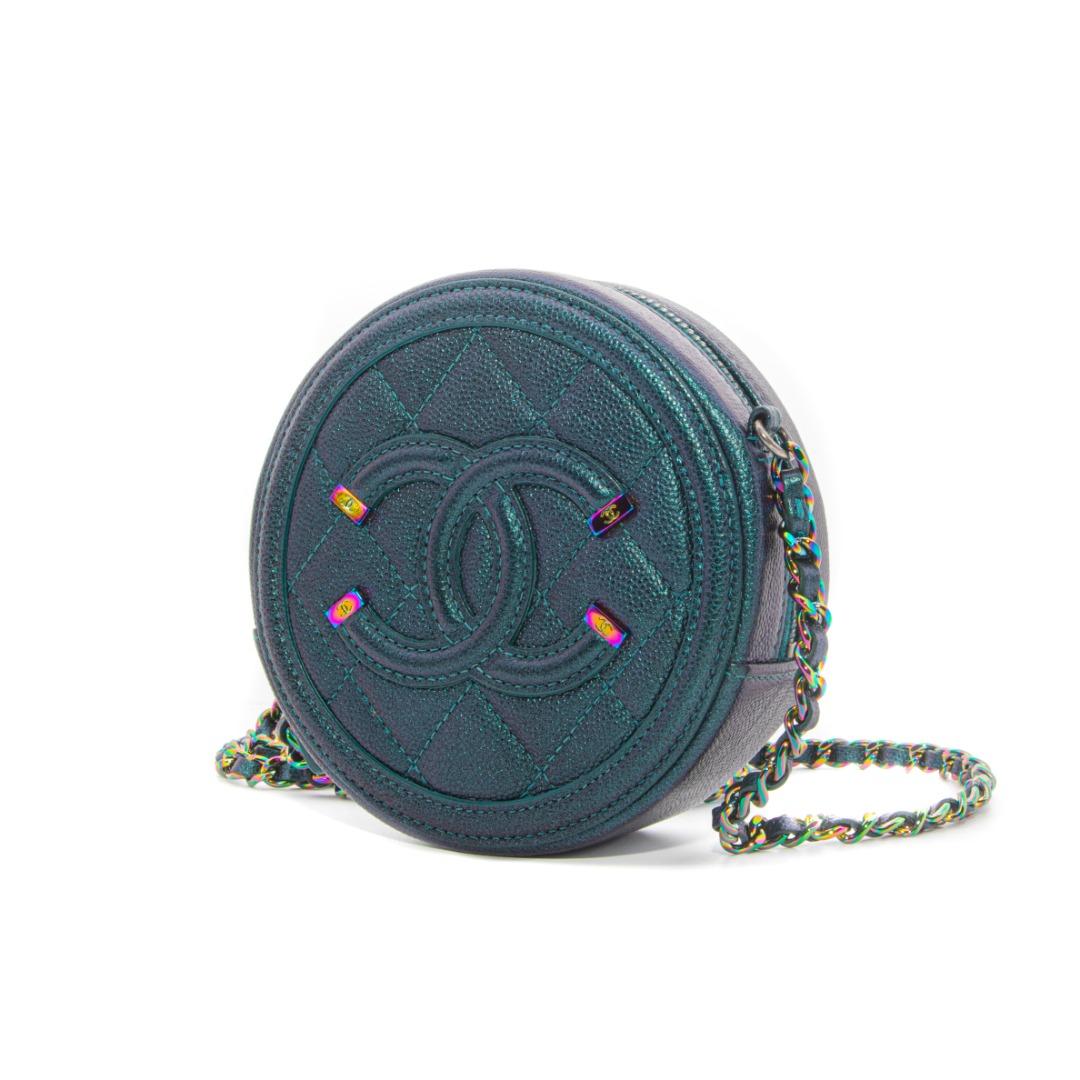 Chanel Filigree Round Clutch w chain series 26 2018 Luxury Bags Wallets on Carousell
