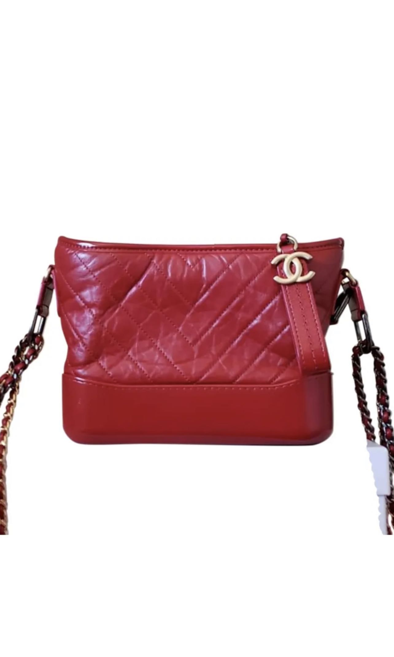 CHANEL'S GABRIELLE Small Hobo Bag In Aged Calfskin, Smooth Calfskin,  Gold-Tone, Silver-Tone & Ruthenium-Finish Metal , Fuchsia, Luxury, Bags &  Wallets on Carousell