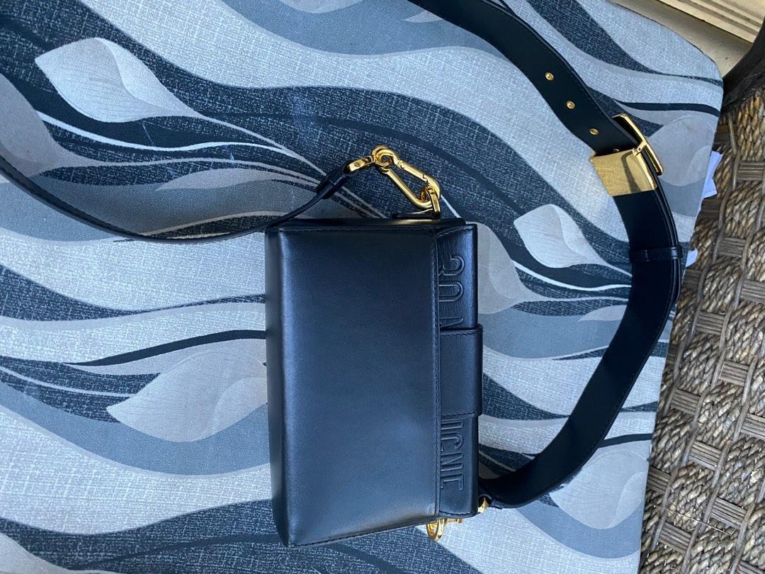 Christian Dior Montaigne 30 mini box bag (Category: Luxury Bags & Wallets) located in Butuan. Submitted by natalday (Listing ID 1188092104, Image 2). Description: authentic 30 MONTAIGNE BOX BAG 17.5 x 11.5 x 5 cm The 30 Montaigne line is inspired by the emblematic address and offers essential pieces that embody the House’s iconic codes. The compact handbag is crafted in black box calfskin for an elegant and modern look. The flap is embellished wi