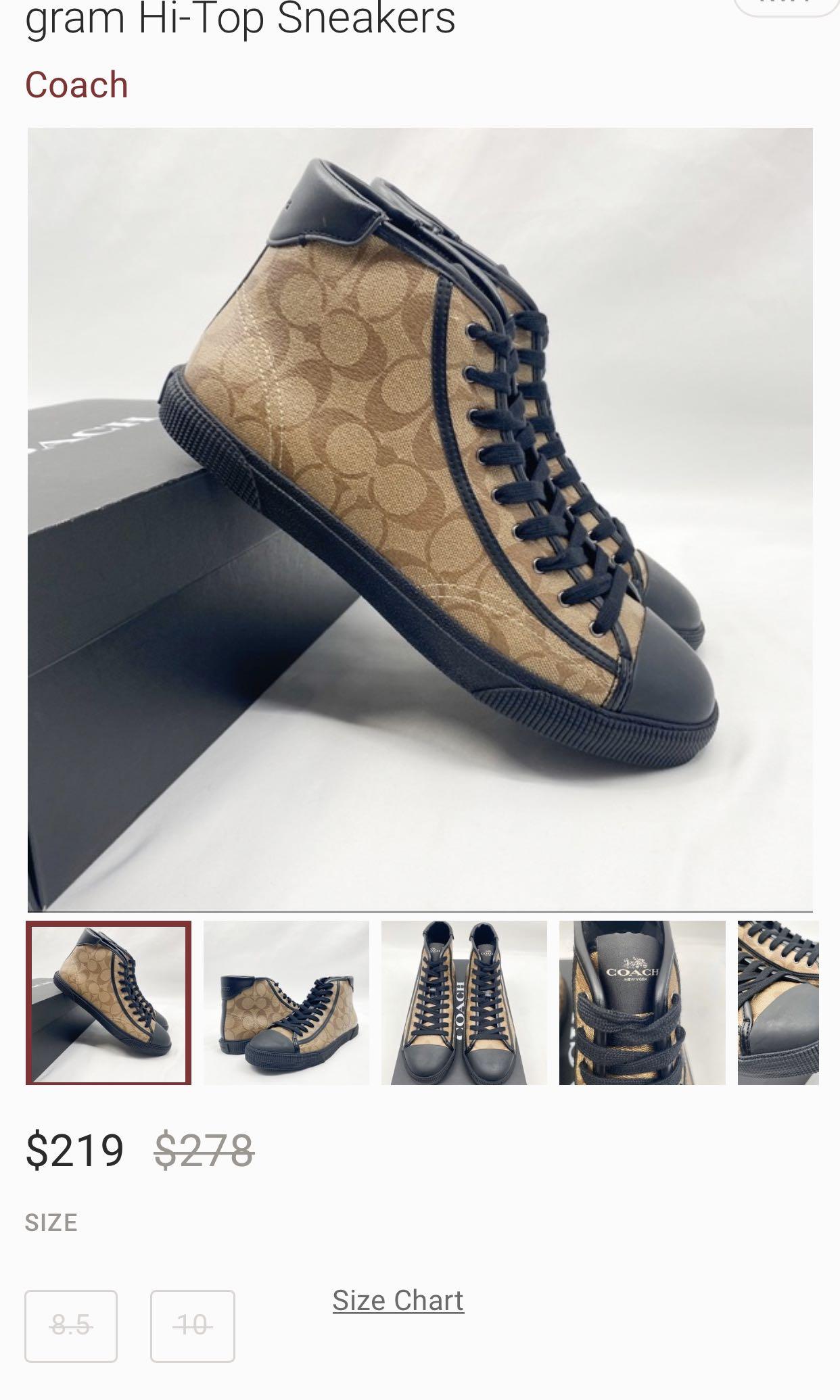 Coach sneakers 219 discount