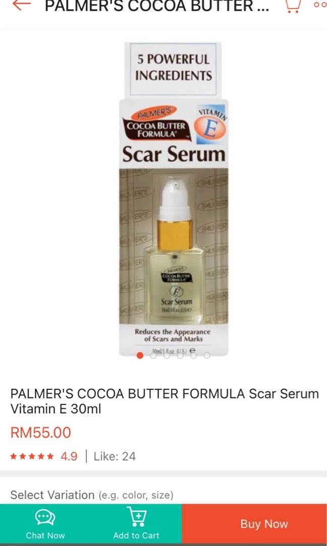 Cocoa Butter Scar Serum, Beauty & Personal Care, Face, Face Care on