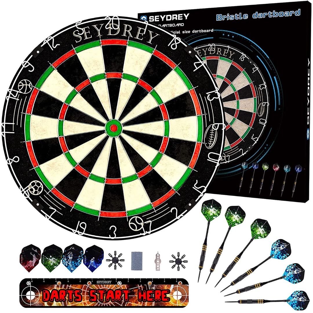 Diámetro Personalizado Metal Alpha Llavero en Caja de Regalo Alpha Darts Bullseye 