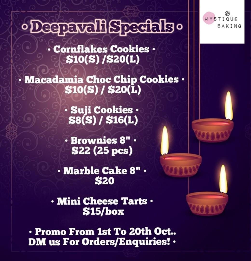 Deepavali Specials, Food & Drinks, Homemade Bakes on Carousell